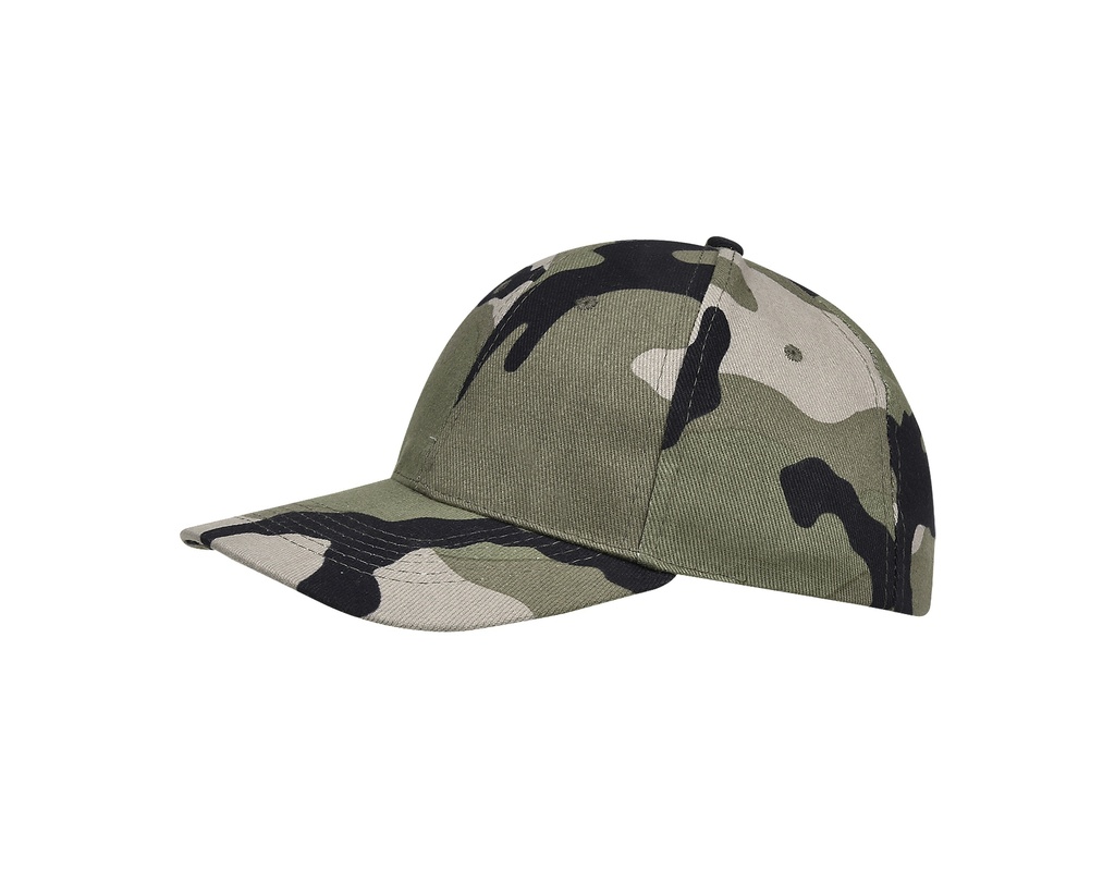 Czapka 6-panelowa z regulacją - Camo