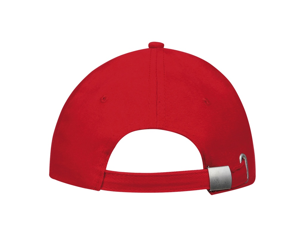 Czapka 6-panelowa z regulacją - Red & White