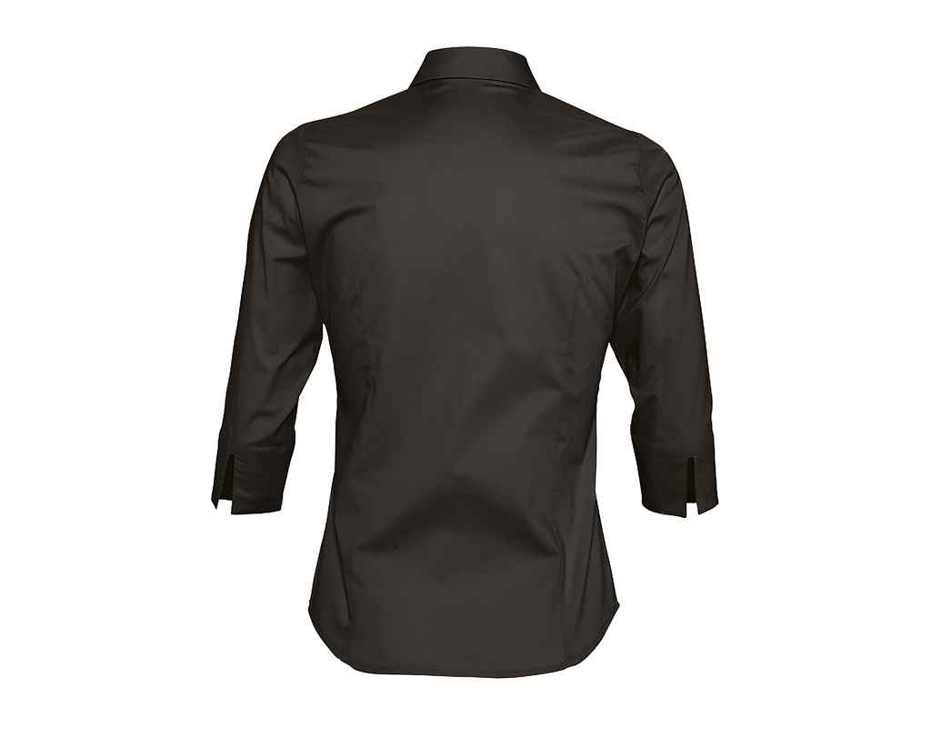 Dopasowana bluzka damska z rękawem 3/4 - Black