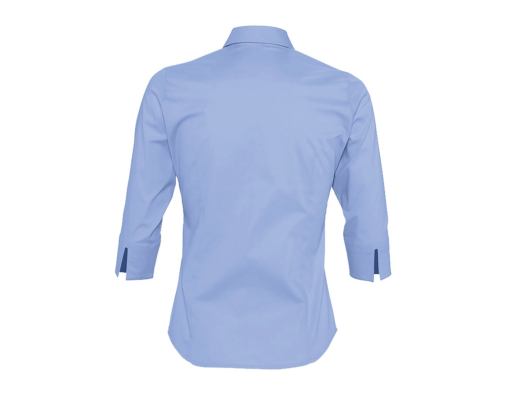 Dopasowana bluzka damska z rękawem 3/4 - Bright Sky