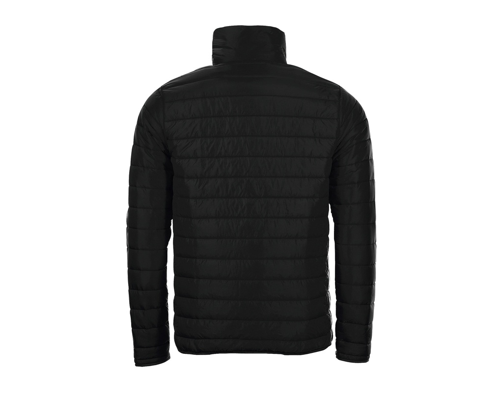 Męska Kurtka Pikowana Slim z Wysoką Stójką - Black