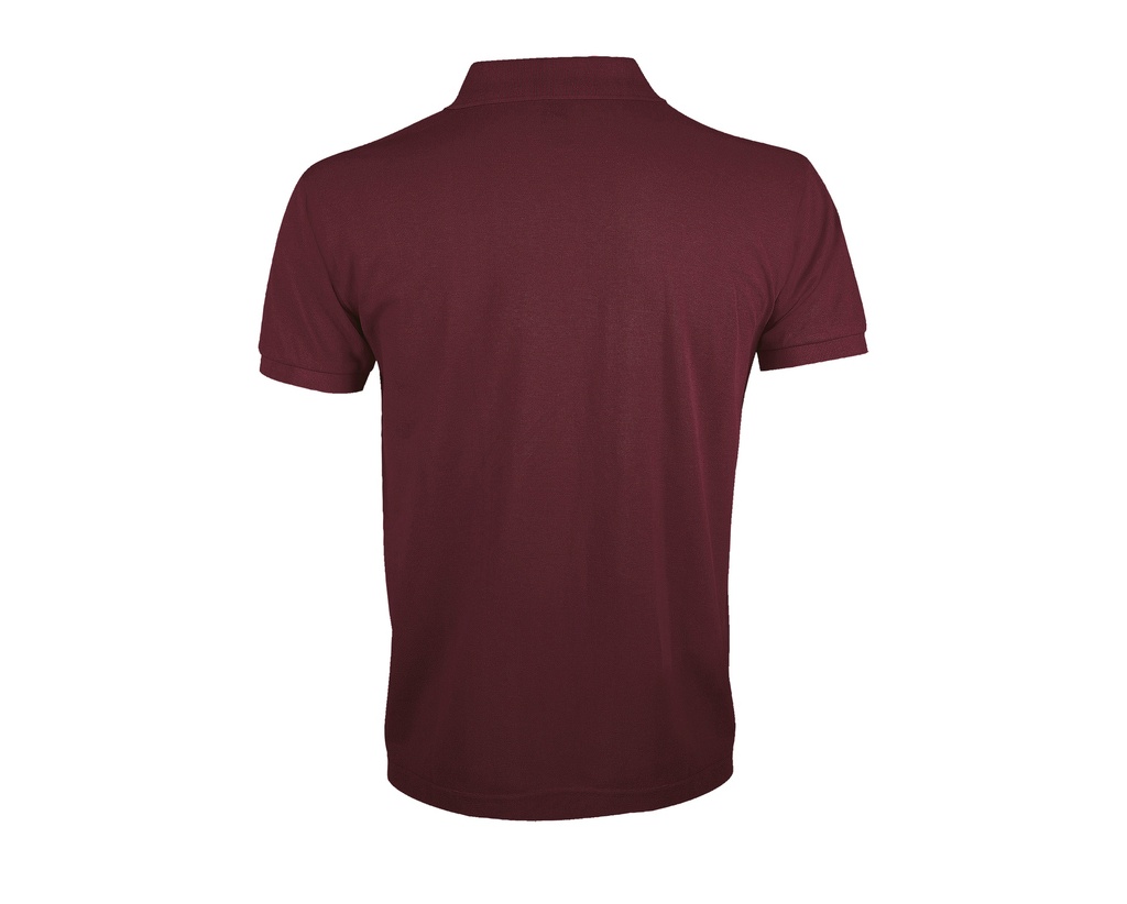 Męska koszulka polo klasyczna, krótki rękaw - Burgundy