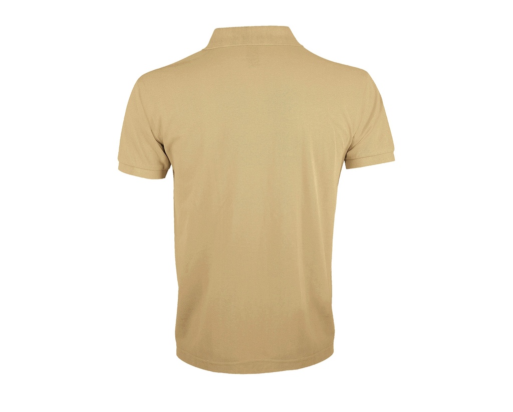 Męska koszulka polo klasyczna, krótki rękaw - Sand