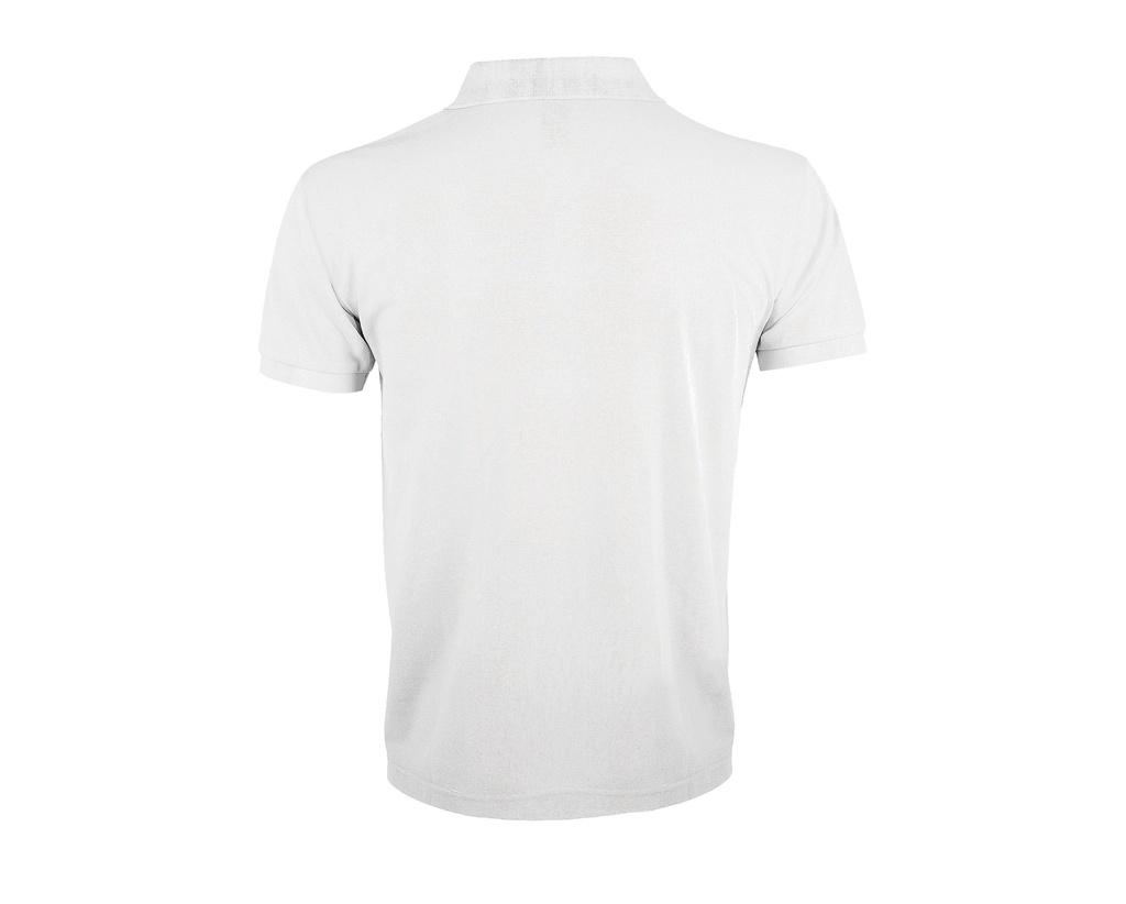 Męska koszulka polo klasyczna, krótki rękaw - White