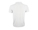 Męska koszulka polo klasyczna, krótki rękaw - White