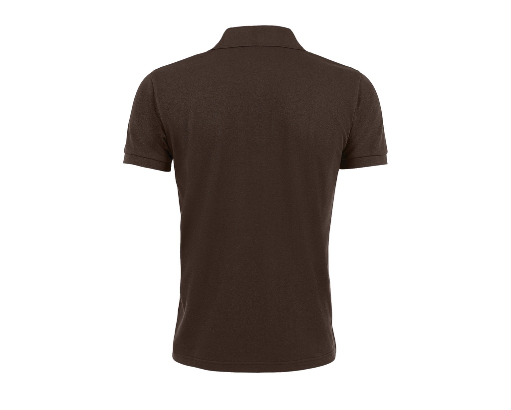 Męska koszulka polo klasyczna, krótki rękaw - Chocolate