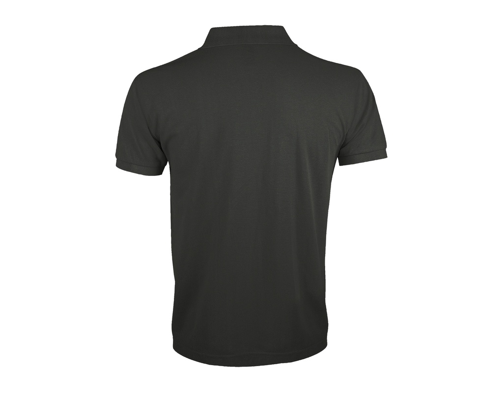Męska koszulka polo klasyczna, krótki rękaw - Dark Grey (Solid)