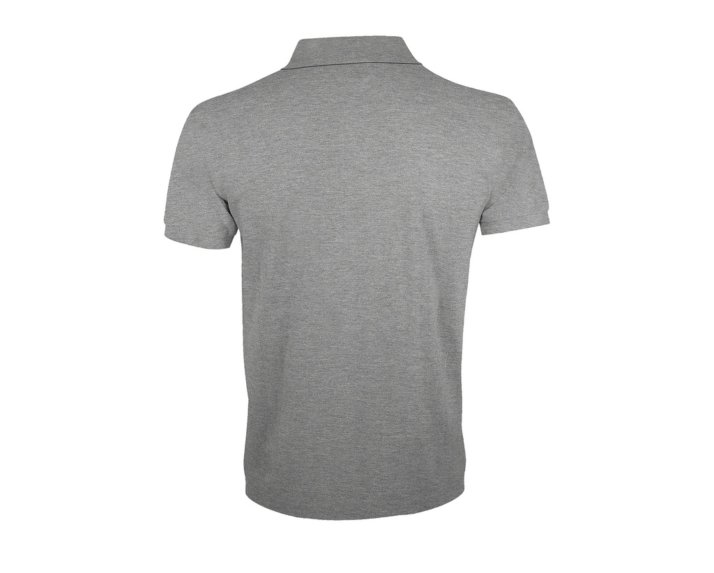 Męska koszulka polo klasyczna, krótki rękaw - Grey Melange