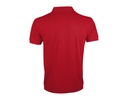 Męska koszulka polo klasyczna, krótki rękaw - Red
