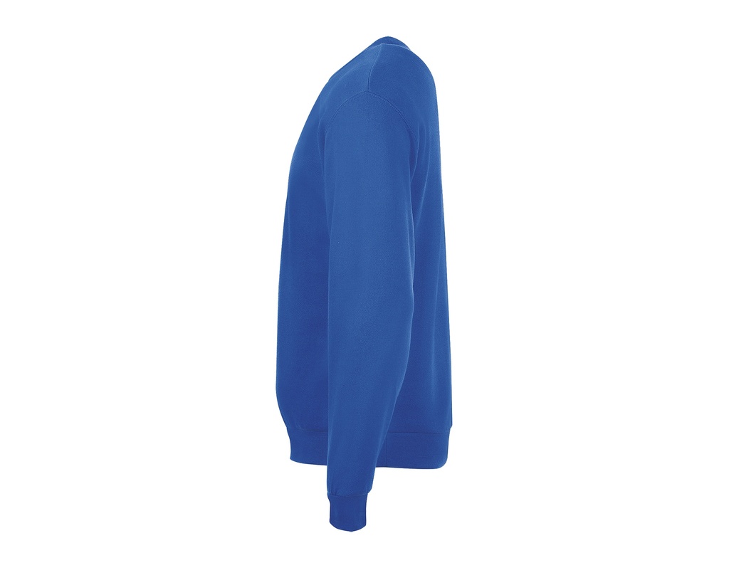 Męska bluza z okrągłym dekoltem, klasyczna - Royal Blue 241