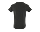 T-Shirt Slim z Krótkim Rękawem - Charcoal Melange