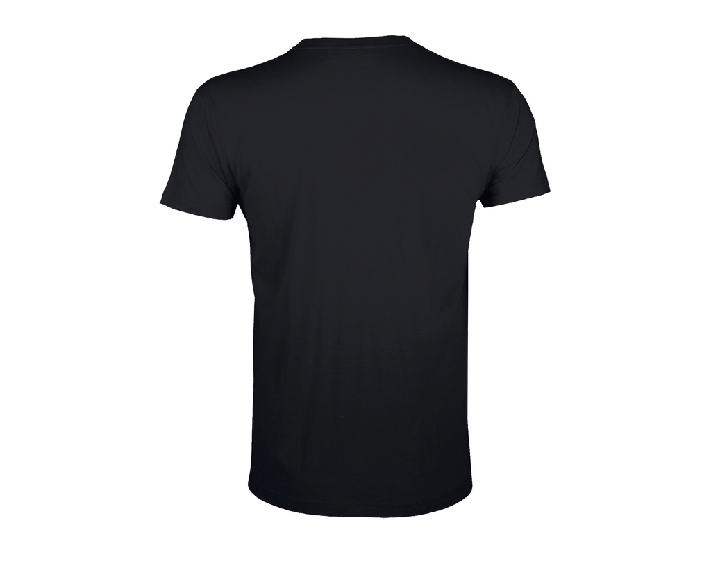T-Shirt Slim z Krótkim Rękawem - Deep Black