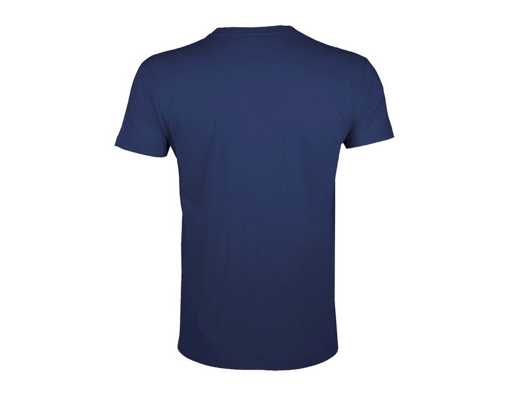 T-Shirt Slim z Krótkim Rękawem - French Navy