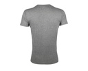 T-Shirt Slim z Krótkim Rękawem - Grey Melange