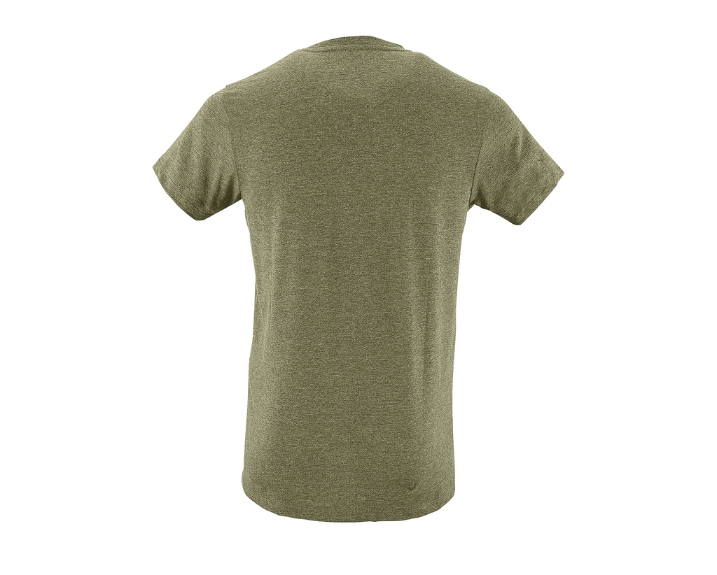 T-Shirt Slim z Krótkim Rękawem - Heather Khaki