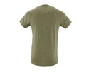 T-Shirt Slim z Krótkim Rękawem - Heather Khaki