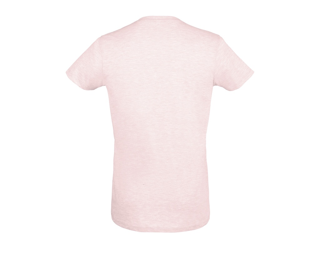 T-Shirt Slim z Krótkim Rękawem - Heather Pink