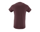 T-Shirt Slim z Krótkim Rękawem - Oxblood
