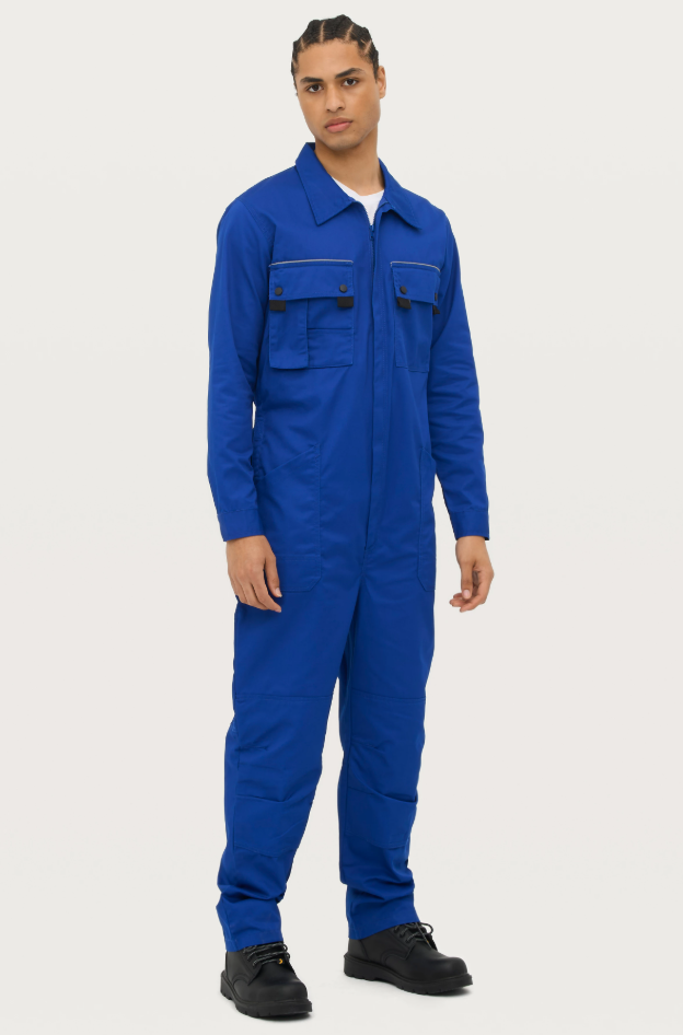 Kombinezon roboczy unisex z kieszeniami - Bugatti Blue