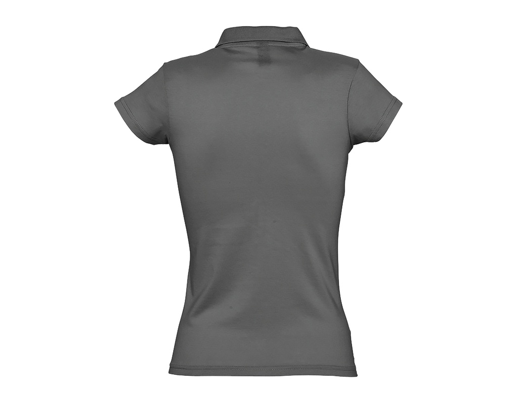 Damska koszulka polo jersey z krótkim rękawem - Dark Grey (Solid)