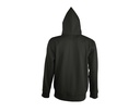 Męska Bluza z Kapturem na Zamek - Black