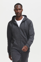 Męska Bluza z Kapturem na Zamek - Black