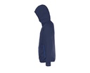 Wiatrówka unisex z kapturem, raglanowe rękawy - Navy & Royal Blue 241