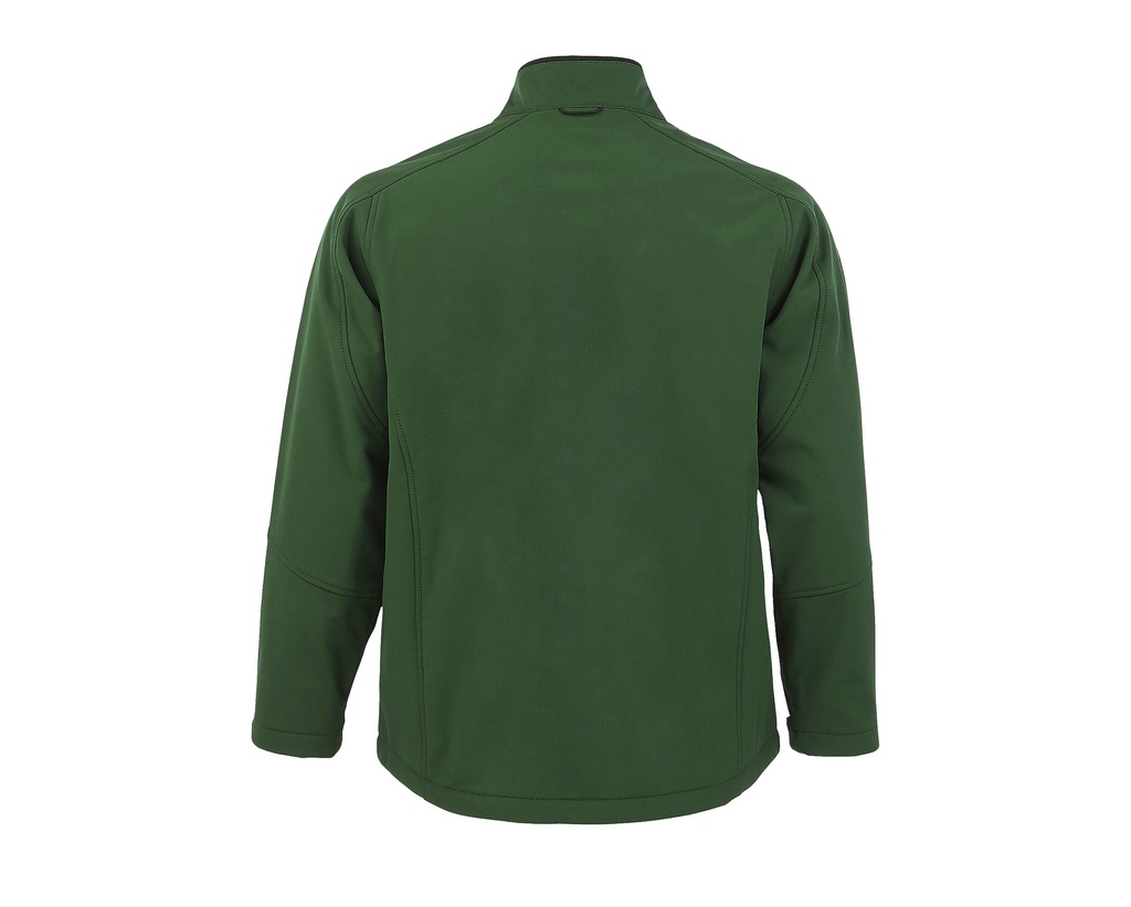 Męska Kurtka Softshell z Kieszeniami - Bottle Green