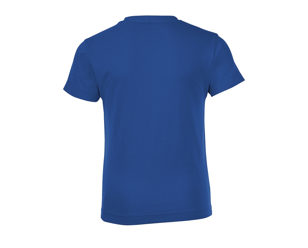 T-shirt dziecięcy z okrągłym dekoltem, klasyczny krój, krótki rękaw - Royal Blue 241