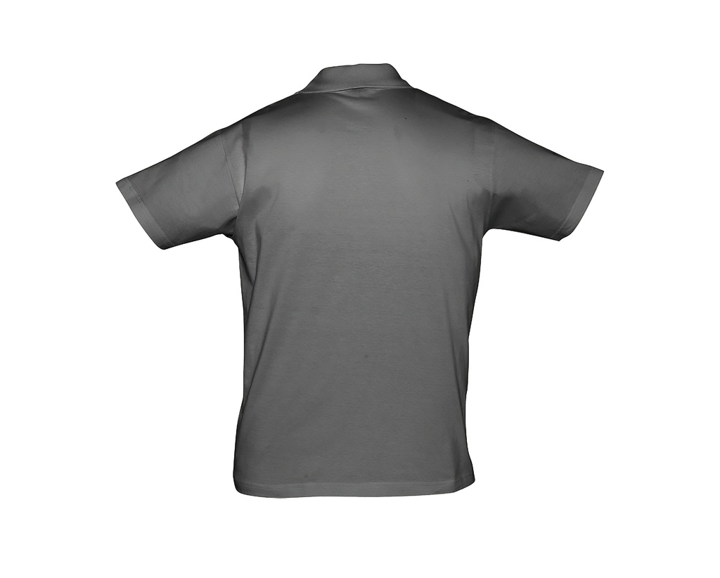Męskie polo z dzianiny jersey, klasyczne - Dark Grey (Solid)