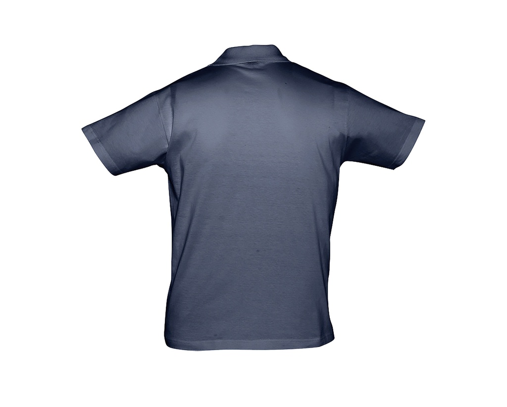 Męskie polo z dzianiny jersey, klasyczne - French Navy