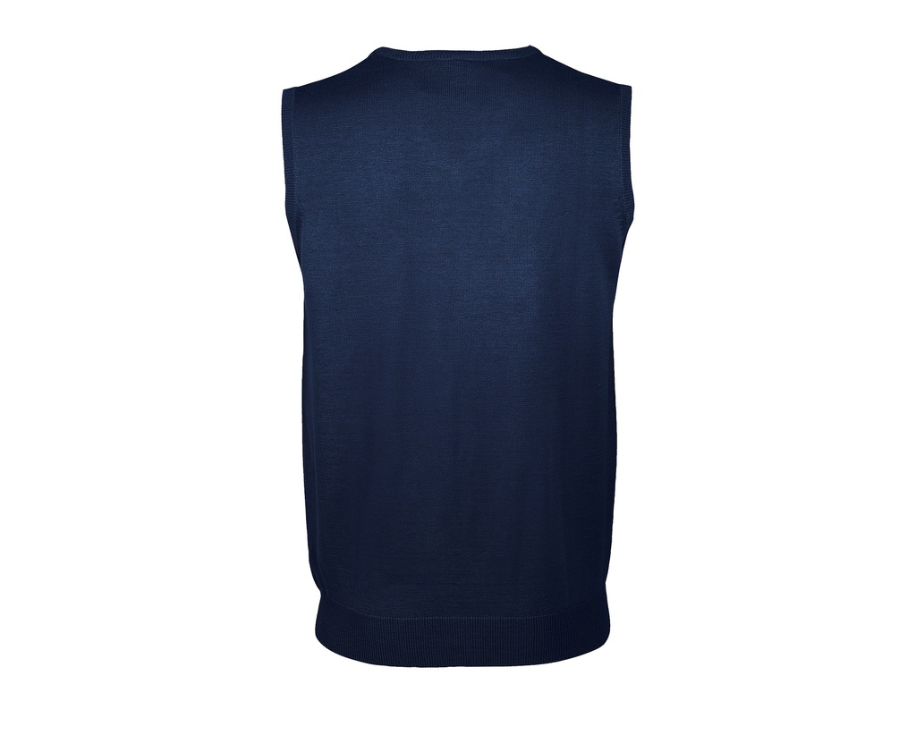 Sweter bez rękawów unisex klasyczny - Navy