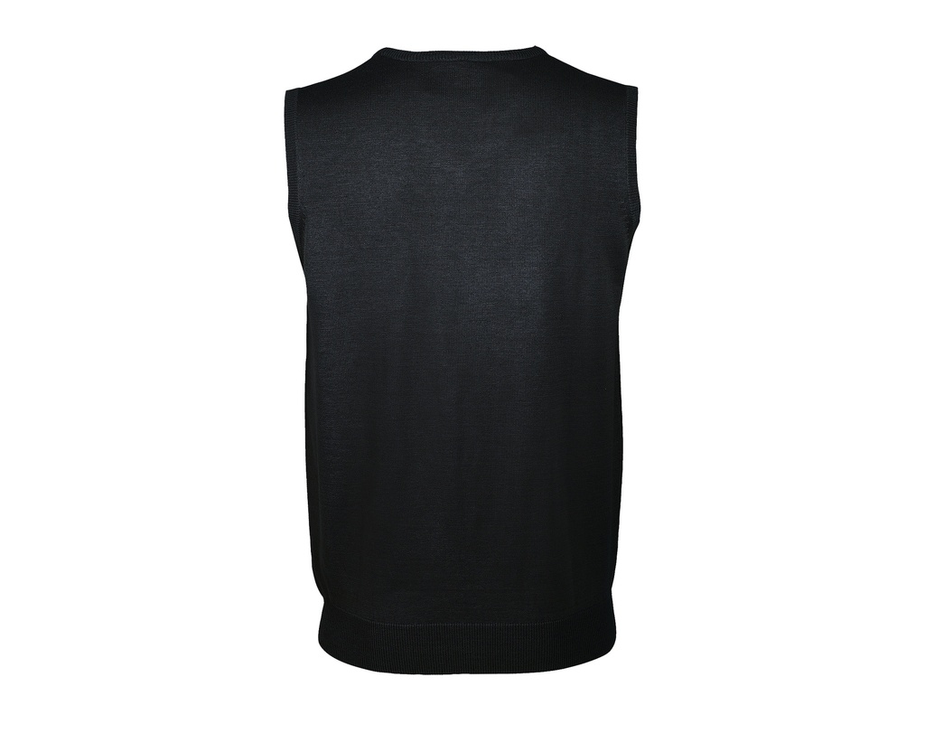 Sweter bez rękawów unisex klasyczny - Black