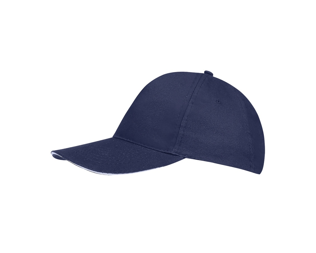 Czapka bawełniana z regulacją - French Navy & White