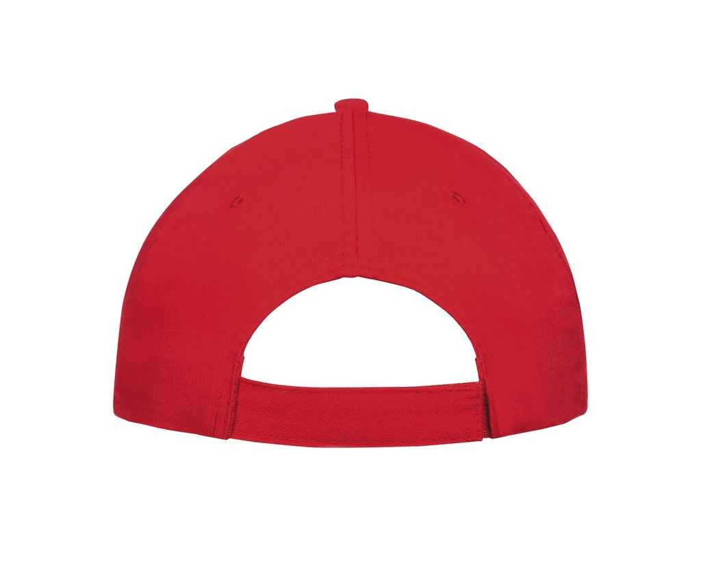 Czapka bawełniana z regulacją - Red & White