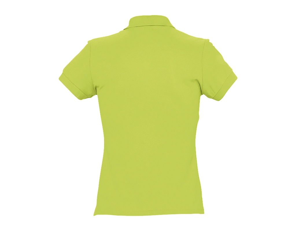 Damska koszulka polo, dopasowana - Apple Green