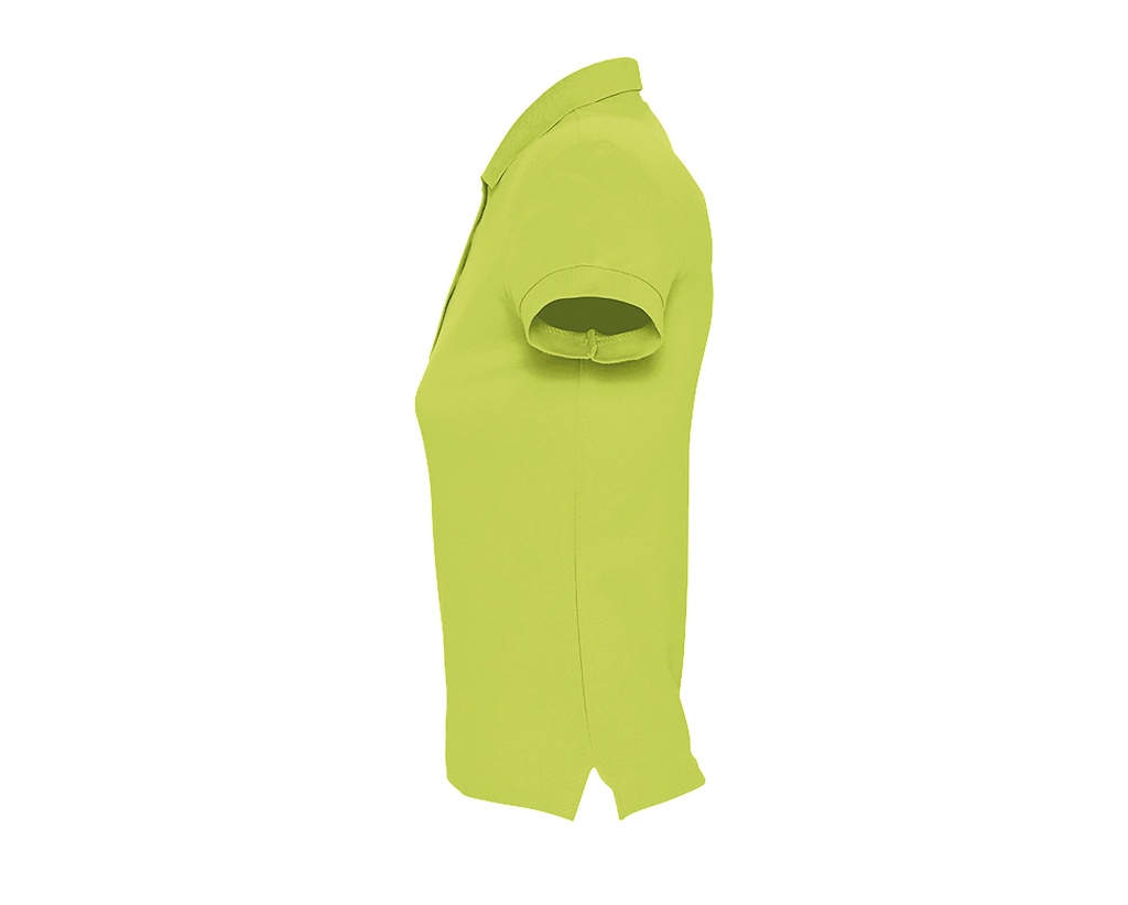Damska koszulka polo, dopasowana - Apple Green