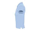 Damska koszulka polo, dopasowana - Sky Blue