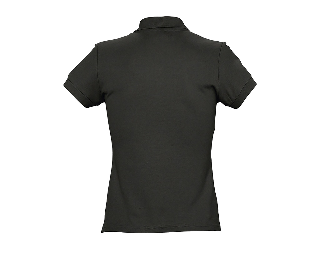 Damska koszulka polo, dopasowana - Black