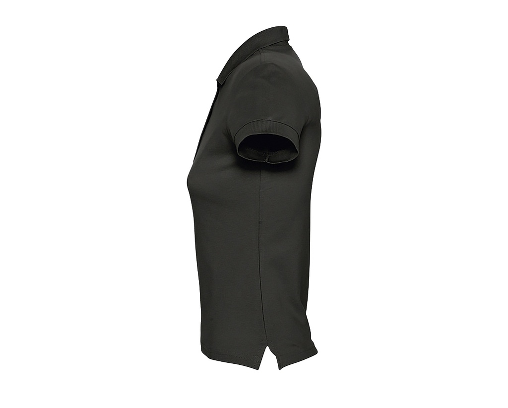 Damska koszulka polo, dopasowana - Black