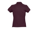 Damska koszulka polo, dopasowana - Burgundy