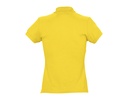 Damska koszulka polo, dopasowana - Gold