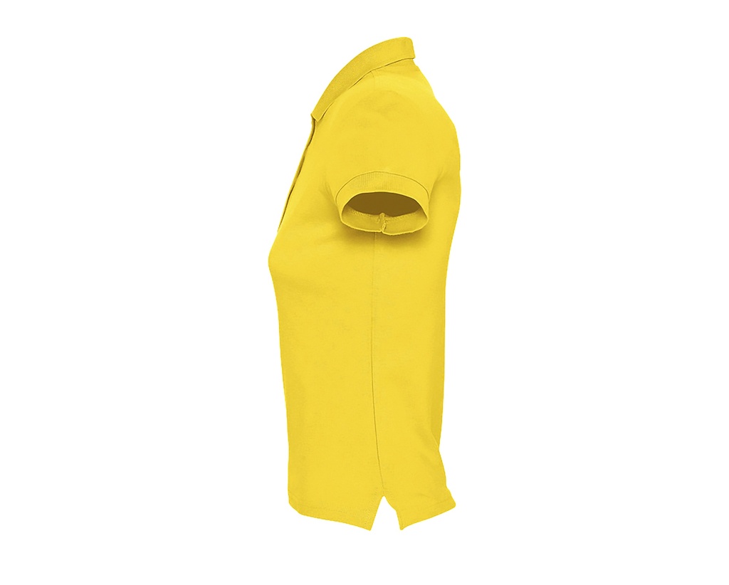 Damska koszulka polo, dopasowana - Gold