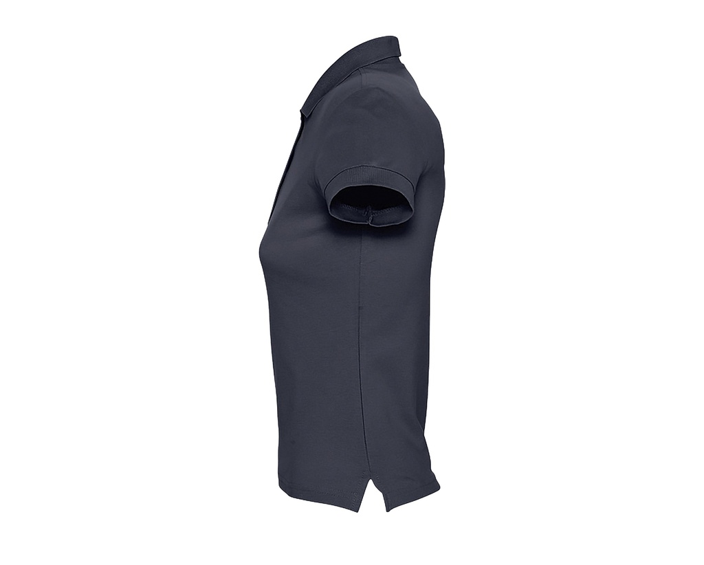 Damska koszulka polo, dopasowana - Navy