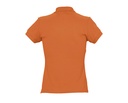 Damska koszulka polo, dopasowana - Orange