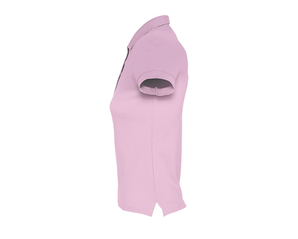 Damska koszulka polo, dopasowana - Pink