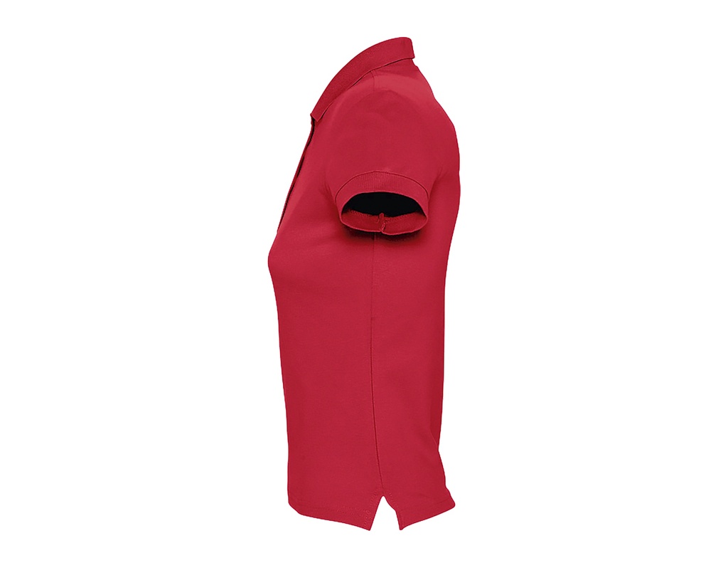 Damska koszulka polo, dopasowana - Red