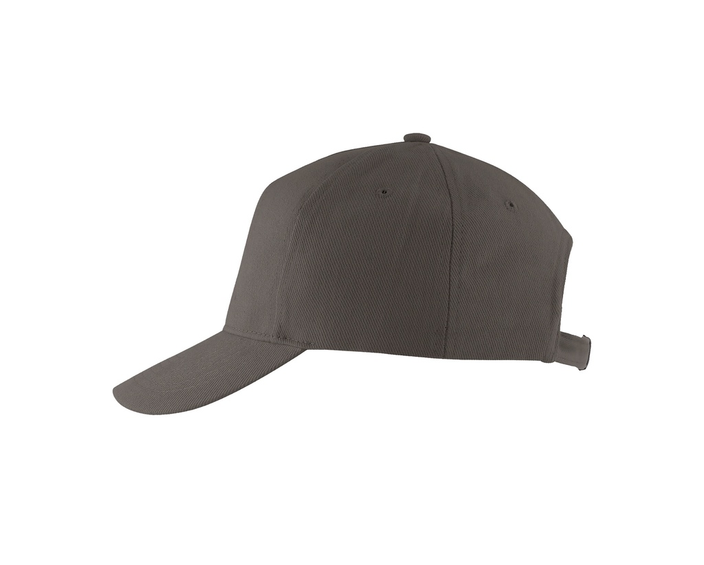 Czapka pięciopanelowa z regulacją - Carbon Grey