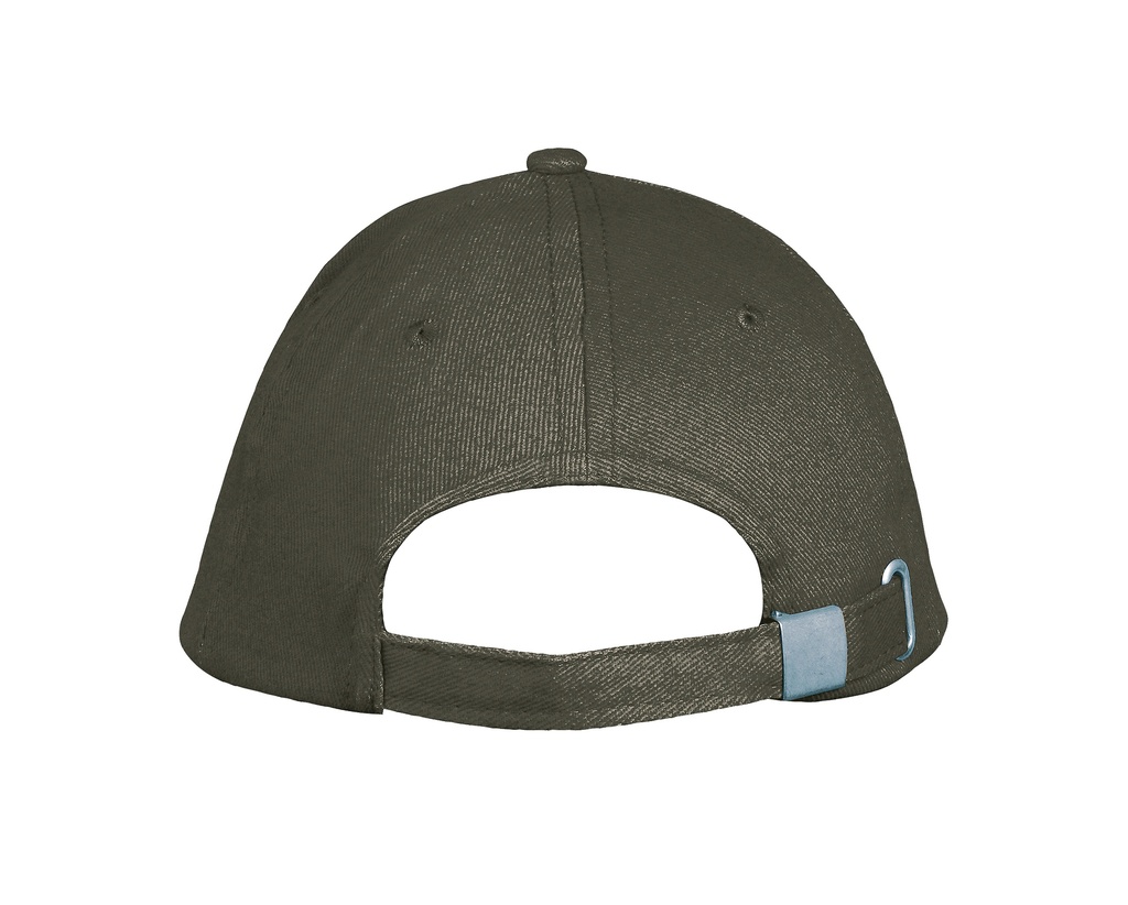 Czapka pięciopanelowa z regulacją - Army & Beige