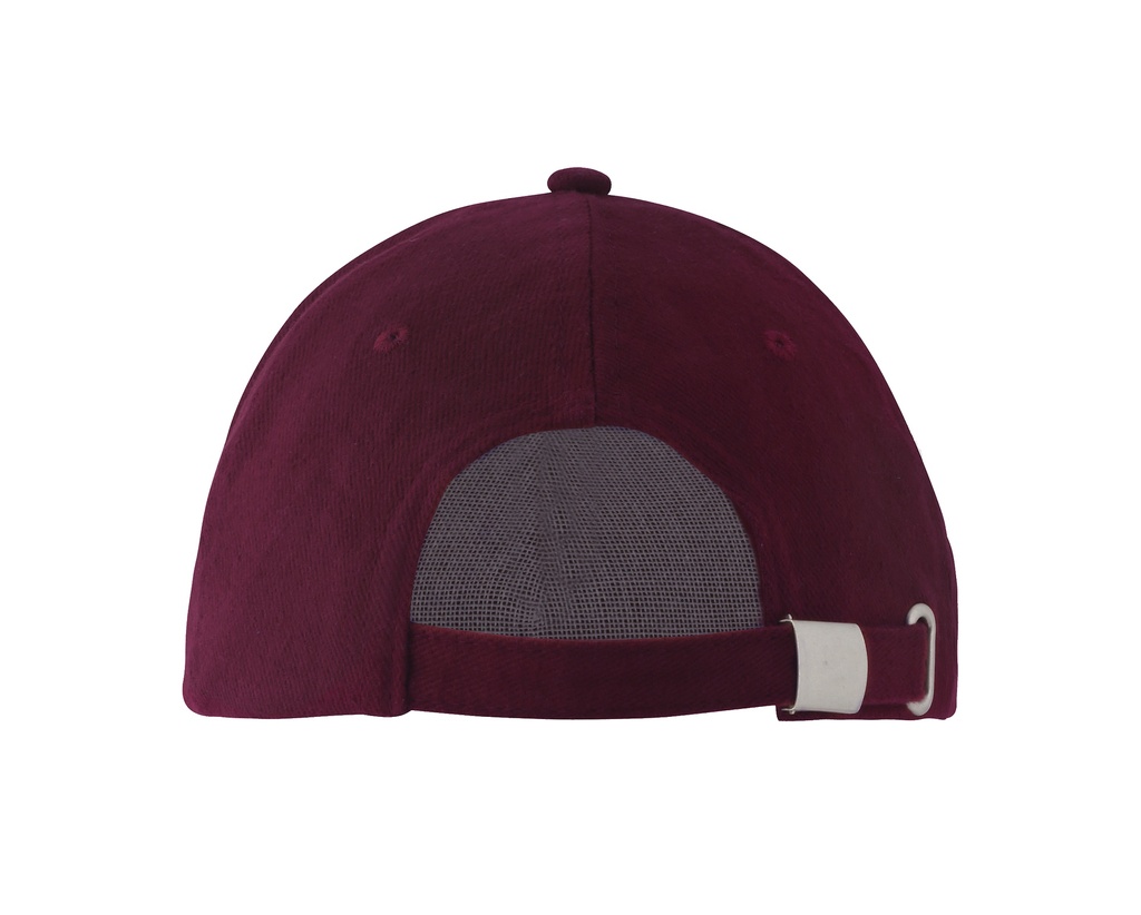 Czapka pięciopanelowa z regulacją - Burgundy